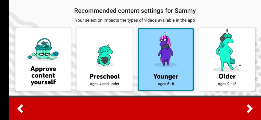 Select Your kids age