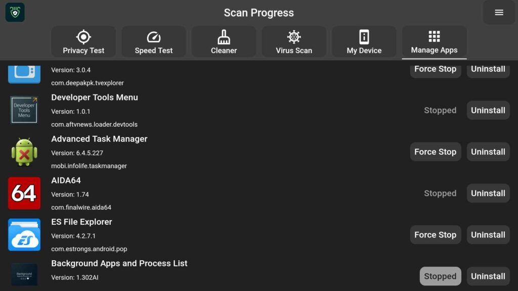 Apps Scanning