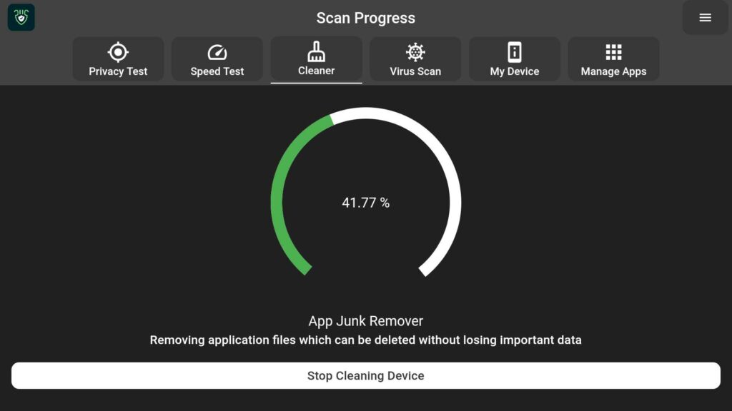 Scan in Progress