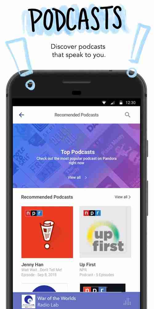 Pandora Premium: Listen Podcasts
