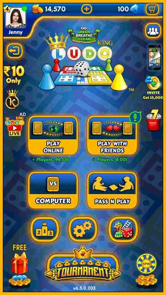 Main Screen for Ludo King APK