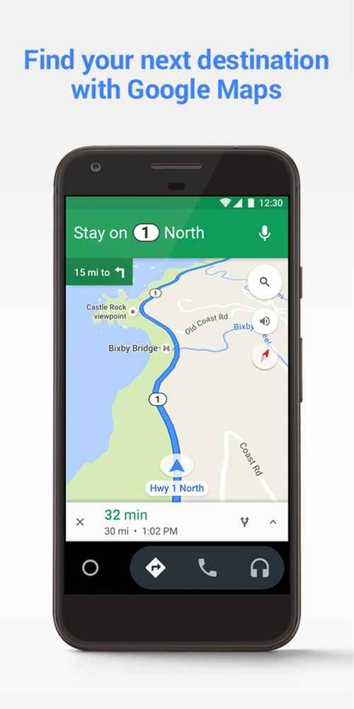 Maps and Directions of Android Auto Coolwalk