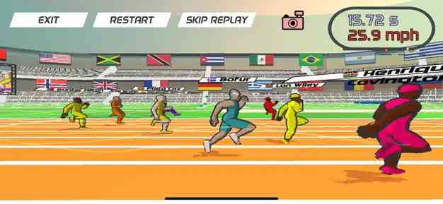 Players running in Speed Stars APK Game