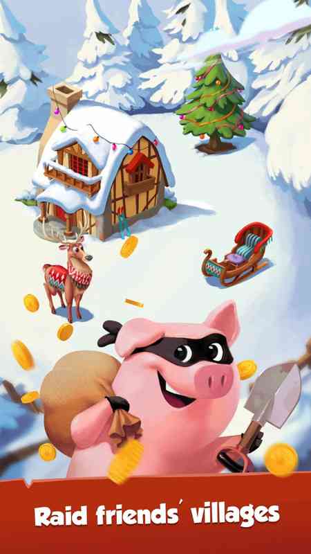 Raid friends village in Coin Master