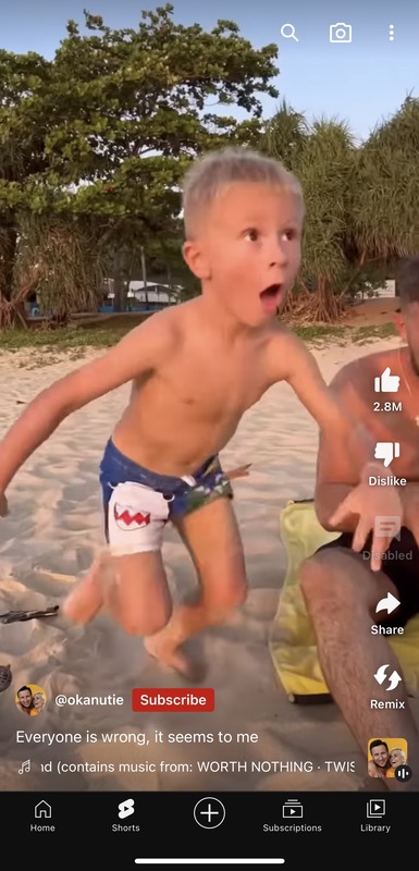 Youtube Shorts YouTube 18.08.37