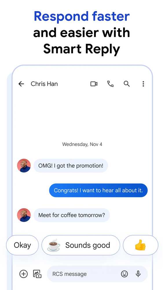 Respond Faster and Easier with Smart Reply with Messages by Google APK