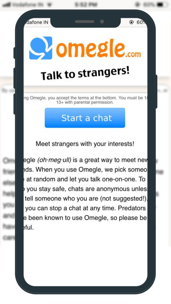 Talk to Strangers Using Omegle APK