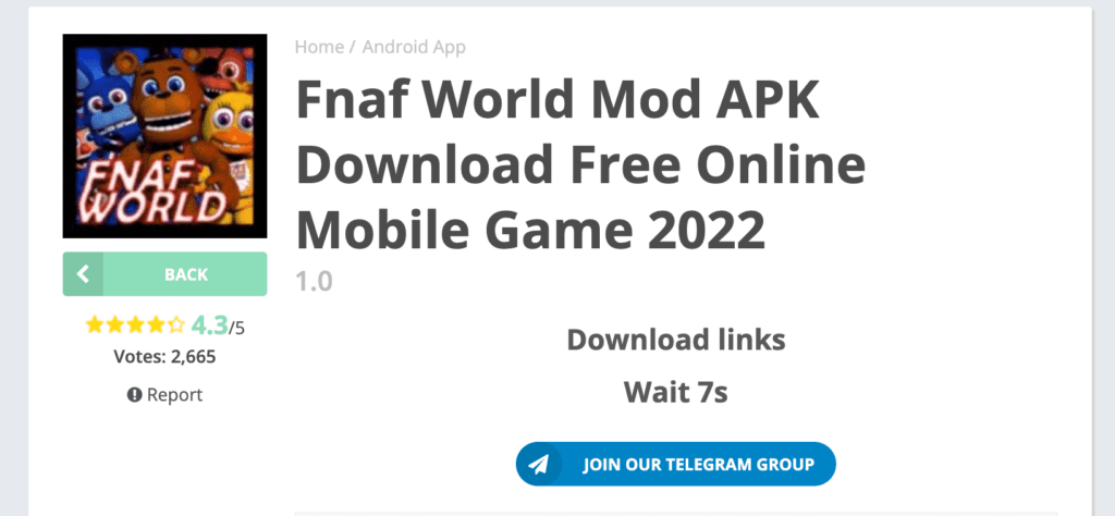 Wait for Download Lin Fnaf World