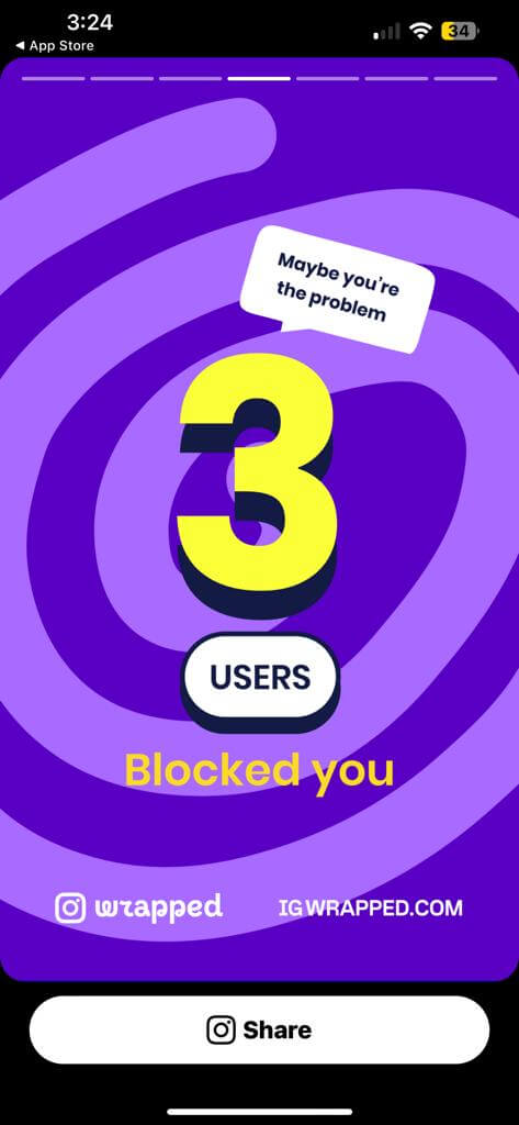 Users Blocked you: Instagram Wrapped APK iOS and Android