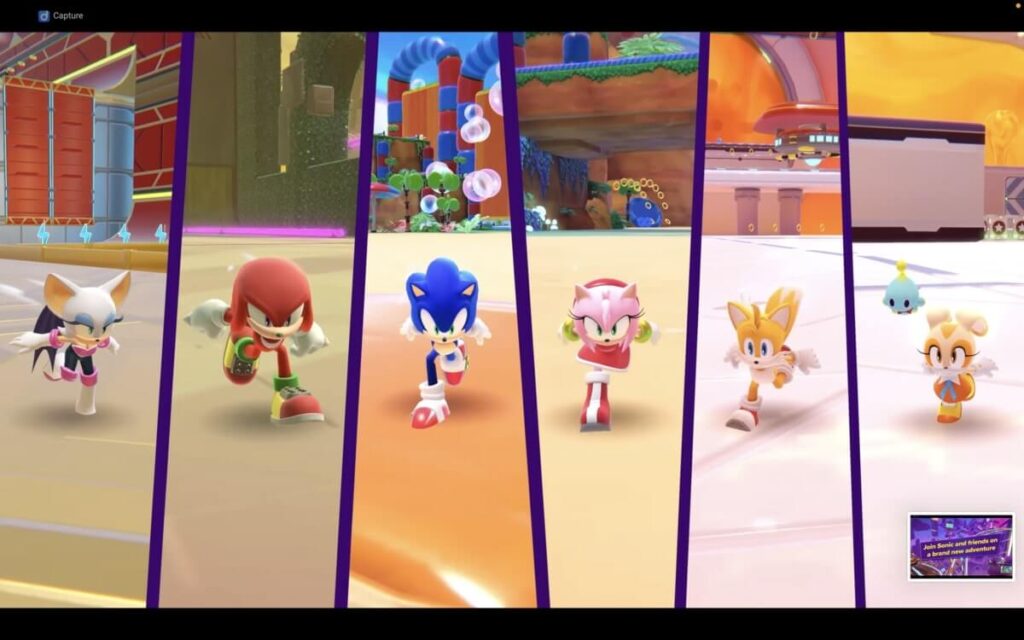 6 Playable Characters in Sonic Dream Team 