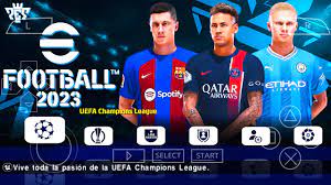 Football game in Coolrom PSP Games Pes 2023 APK